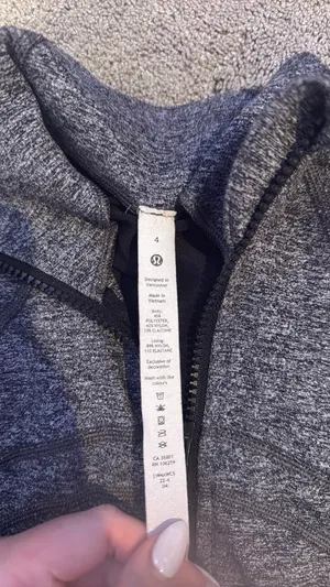 Lululemon Define Jacket Grey Black thumbnail 2
