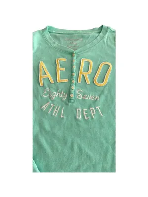 Aeropostale Y2K long-shirt with embroidered logo size M thumbnail 7