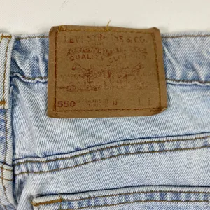 Vintage Levis 550 Jeans Womens 13 Long Light Wash‎ Relaxed Tapered High Rise 90s thumbnail 10