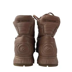 ECCO Exostrike Women's Brown Leather Round Toe Lace Up Hiking Boots Size 7-7.5 thumbnail 3