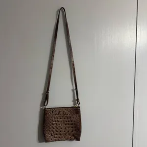 Brahmin Brown Croc Prints Crossbody Handbag thumbnail 3