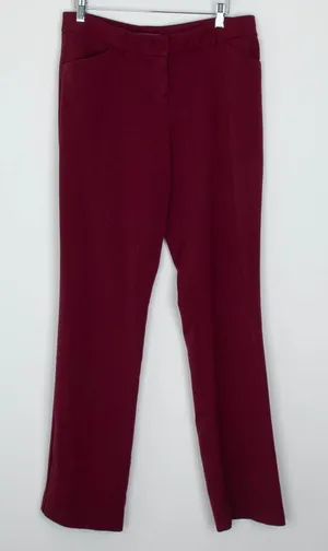 Maurices Womens Straight Leg Career Dress Pants Size 5/6 Red‎ Corpcore Office thumbnail 1