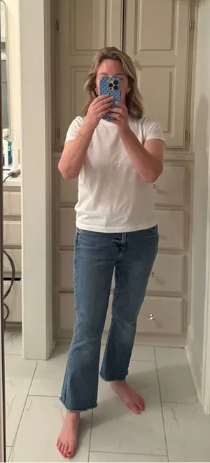 Frame Denim Le High Flare Light Blue Jeans thumbnail 1