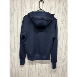 Womens Size 6 Lululemon Navy Blue Zip Up Sweatshirt thumbnail 4