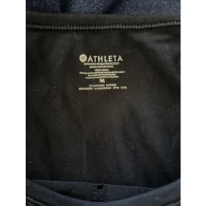 Athleta‎ Essence Split Back Tank Womens Size M Black Activewear Yoga Nylon Gym thumbnail 4