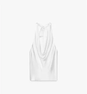 Zara satin cowl neck halter top  thumbnail 4
