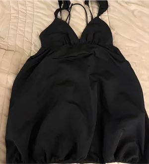 wild fable Black Bubble Mini Dress thumbnail 1