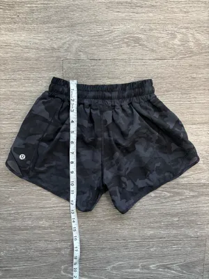 Lululemon Hotty Hot Shorts Incognito Camo Multi Grey / Black 4” Size 2 Tall thumbnail 8