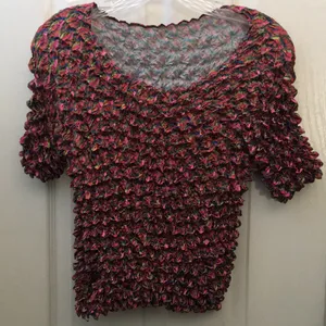 FINAL MARKDOWN Colorful short sleeved bubble top osfm Size undefined thumbnail 1