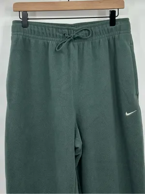 Nike Therma-FIT One Women’s Loose‎ Fleece Pants Green Sweatpants Size Medium thumbnail 5