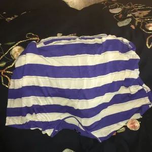 Lush Clothing Cute blue and white striped shirt thumbnail 2