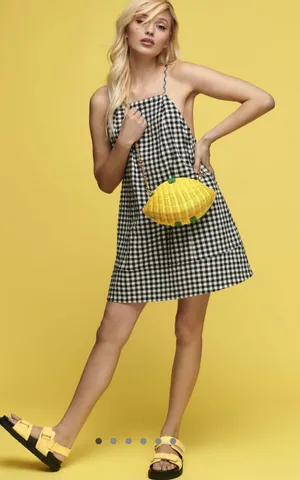 Anthropologie Black And White Mini Dress thumbnail 4