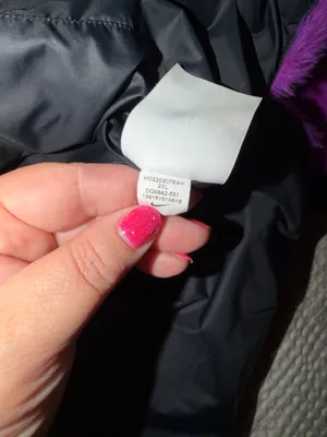 Nike Fur Coat Faux purple and black swoosh thumbnail 4