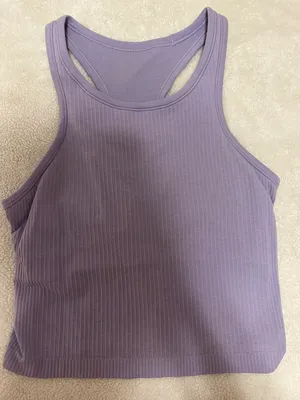 Lululemon Lilac Smoke Ribbed Ebb To Street Tank thumbnail 2