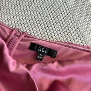 Lulus Always Celebrating Mauve Pink Satin Off-the-Shoulder Mini Dress Size M thumbnail 9