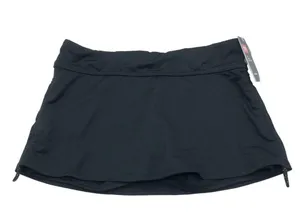 TYR Womens Durafast Elite Solid Della Skort Adjustable Ties UPF 50+ Black M/8 thumbnail 5