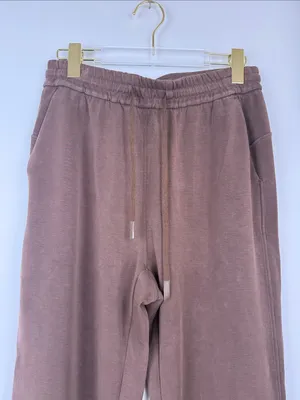 Colorfulkoala High Waisted Soft Drawstring Velvra Modal Sweatpants Brown Medium thumbnail 3