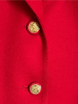 PENDLETON | Bright Red 100% Wool Single-Breasted Blazer Jacket Sz 12 thumbnail 3