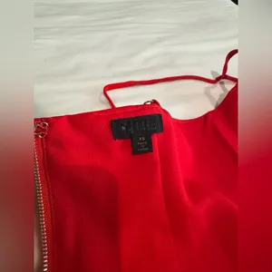 NEW Revolve NBD Silk Lipstick Red Cross Strap Bustier Corset XS 2 thumbnail 4