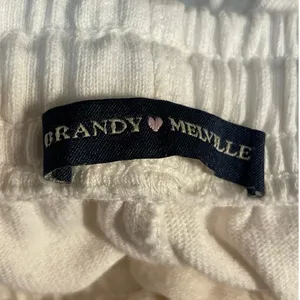 Brandy Melville Lisette White Casual Lounge Athletic Activewear Track Shorts S thumbnail 4