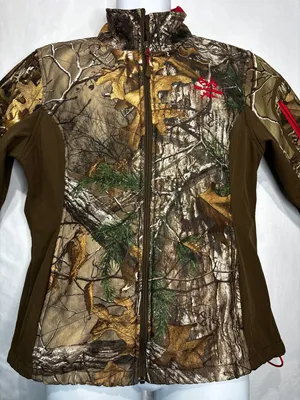 Women's Realtree Xtra Camouflage Full Zip Softshell Hunting Jacket Large thumbnail 1