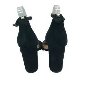 Sam Edelman Yancy Black Suede Block Heel Sandals Ankle Strap Women's Size 9.5 thumbnail 4