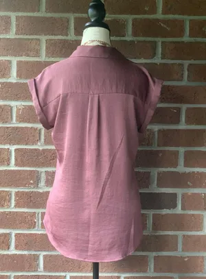 Collared Zipper Blouse thumbnail 2