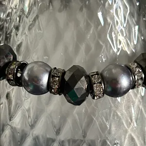 Set of 9 Chic Multi-Color Aurora Borealis Faceted Beaded Stretch Bracelets thumbnail 3