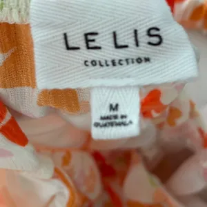 Le Lis Collection Baby Girl Empire Waist Mini Dress Frill Straps Orange Floral M thumbnail 6