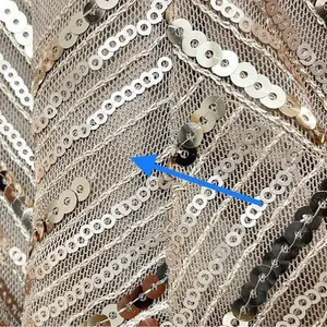 Eliza J Size 6 Rose Gold Sequin Mesh Lattice Sheath Cocktail Mini Dress Cocktail thumbnail 14