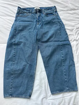 Abercrombie The Barrel Jean Mid-Rise (Curve Love) thumbnail 1