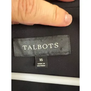 Talbots black open‎ front blazer size 16 thumbnail 3
