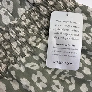 West Kei Olive Green Leopard Print Smocked‎ Midi Dress NWT Small D6625-B thumbnail 5