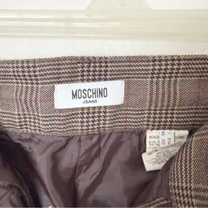 Vintage Moschino Jeans Plaid Tartan Pants Sz 30 thumbnail 4