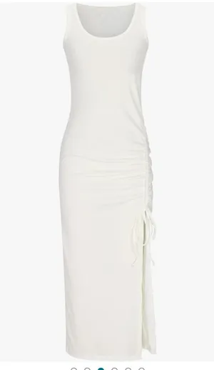 Sexy sleeveless side slit bodycon dress ✨ thumbnail 1