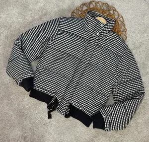 Tularosa X Revolve Ansley Puffer Houndstooth Wool Blend Jacket Coat Size XS thumbnail 1