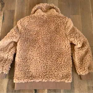 BB Dakota Brown Size XS Fuzzy Jacket Teddy Plush Soft Cozy Warm Coat New thumbnail 3
