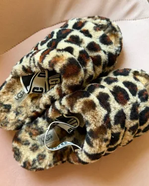 Cheetah UGG Slippers thumbnail 1