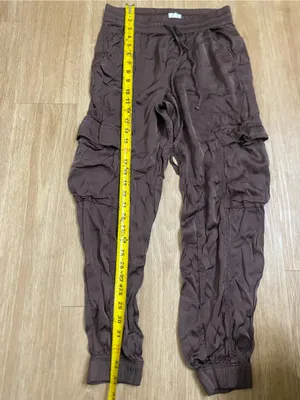 aerie Brown Cargo Joggers thumbnail 4