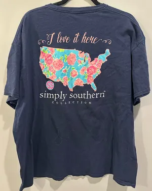 Comfort Colors Simply Southern I Love It Here Tee thumbnail 1