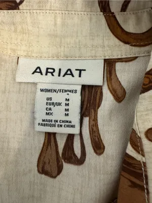 Ariat Homestyle Rodeo Print Long Sleeve Button-Down Western Shirt Equestrian Med thumbnail 7