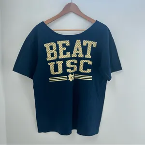 Adidas Notre Damme Football Off the shoulder Tee thumbnail 4