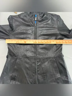 Vintage Wilsons Leather Maxima Ladies Jacket 100% Leather‎ Large Black thumbnail 6