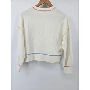 Rails Sweatshirt Womens XS Alice Cream Rainbow Stitch Contrast Seam EUC thumbnail 3