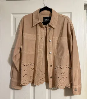 Pink Denim ZARA Jacket thumbnail 3