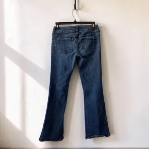 Charlotte Russe Y2K Low Rise Flare Jeans Dark Wash Size 2S thumbnail 11