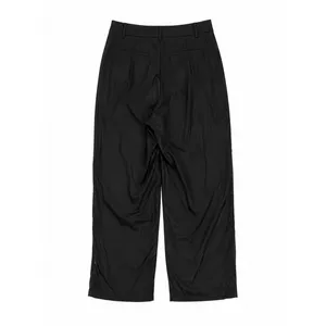 SheIn Women’s Black Wide Leg Trousers High Rise Dress Pants Size Small thumbnail 2