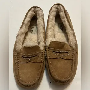 UGG VIOLETTE SPARKLE CHESTNUT SHEARLING LINED SHOE US 7 / EU 38 thumbnail 2