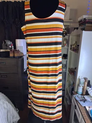 NO Boundaries Stipped Sleeveless Maxi Dress thumbnail 4