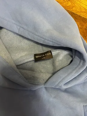 White fox hoodie thumbnail 4